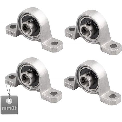 Juego de 4 rodamientos de carcasa KP000,rodamientos de brida de aleación de zinc de 10 mm para máquinas de conformado e impresoras 3D (1/5)