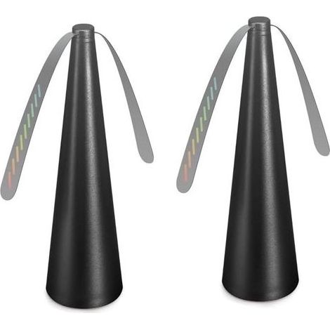 Lot de 2 répulsifs à mouches Ventilateur portable Protection contre les moustiques Ventilateur de table Noir (1/5)