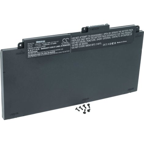 vhbw Akku Ersatz für HP HSN-I14C-5, HSTNN-IB813, HSN-I15C, HSTNN-IB8B, HSN-I14C-4, HSN-115C, HSN-114C-5 für Notebook (3300 mAh, 11,4 V, Li-Ion) (1/5)