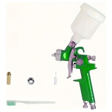 Pulvérisateur de peinture à air, pistolet de pulvérisation à gravité Pistolet de pulvérisation pneumatique en aluminium Multi Function Action Pistolet à air à haute atomisation Pulvérisateur de peintu