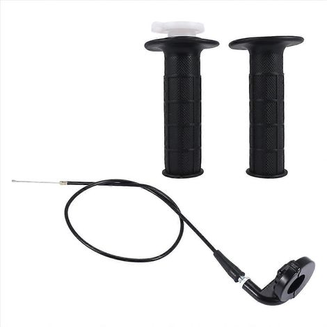 22-mm-Drehgasgriff mit Kabel für Quads, Pitbikes und 50-190-cm³-Offroad-Motorräder, Motocross-kompatibel, einfacher Austausch, komplettes Set, robust und langlebig. (1/5)
