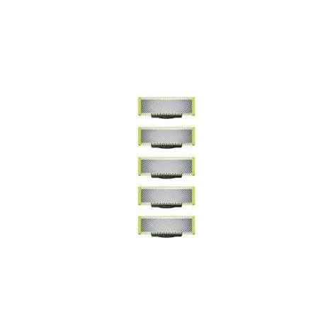 Applicable à OneBlade - Lames de rechange. pour rasoir/tondeuse électrique OneBlade. acier inoxydable robuste. taille. stylisation et rasage. lot de 5 (1/5)
