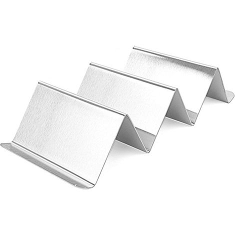 Support en acier inoxydable en forme de W pour galettes, support en acier inoxydable pour rouleaux de maïs, support en acier inoxydable pour crêpes, petit modèle (1/2)