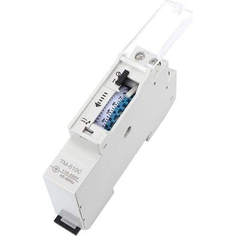 Interruttore temporizzato intelligente TM610C da 220 V per montaggio su guida DIN per illuminazione stradale. (1/5)