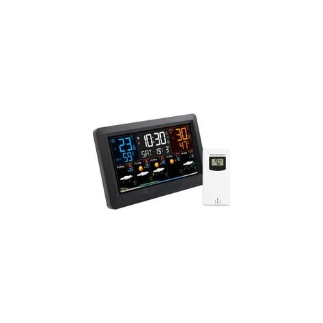 SW403 Station Météo J+4 avec connexion Wifi et écran coloré - Noir