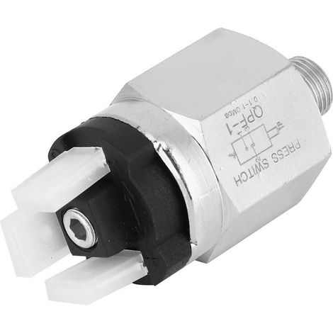 Interrupteur de Pression Réglable, écrous et Rondelles M6 en Acier Inoxydable, G1 / 8in NCNO 0,11MPA Commutateur AC220V 48VACDC, pour l'air -560 ° C, 200 Cercles/Min, 1 000, 000 (1/5)