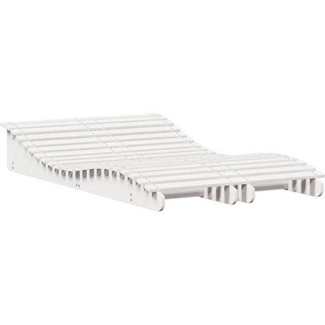 Maison Exclusive - Lettini Prendisole 2pz Bianc205x60x31,5 Legno Massello Pino