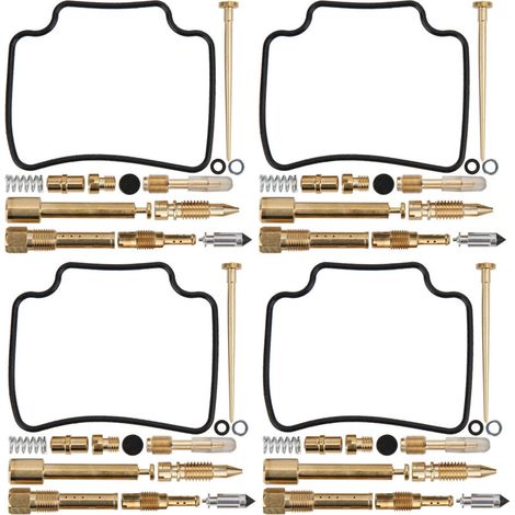 Kit de réparation de carburateur, 4 jeux de joints de révision de carburateur adaptés à Honda CB750 RC42 1992 – 2008