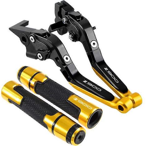 Aplicable a Kawasaki Z900 Z 900 2017-2022 2020 2021 Juego de palancas de freno y embrague CNC para motocicleta, palancas de protección de manillar plegables ajustables (I) (1/5)