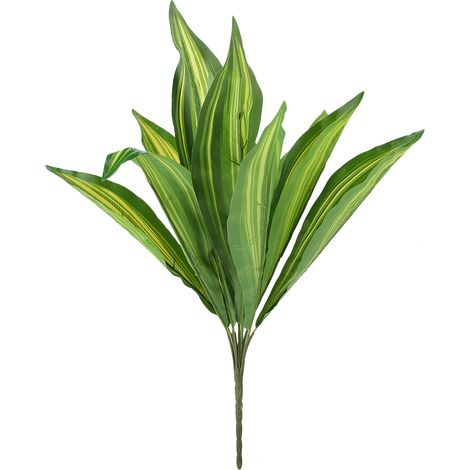 Feuillage Artificiel Persistant - Plastique De Haute Qualité - 12 Feuilles Réalistes - Décoration Intérieure Et Mariage - Lot De 1 (1/5)