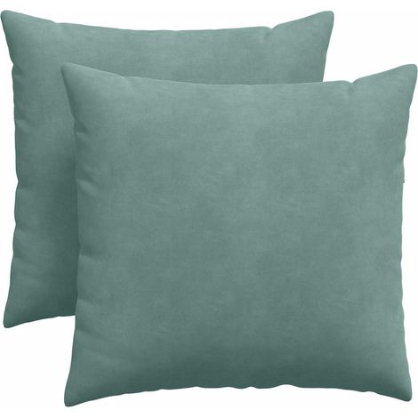 Maison Exclusive - Cuscini da Divano 2 pcs Verde Mare 45 x 45 cm Tessuto in Cords