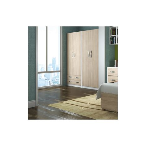 LINEA MODERN ARMADIO 2A+2C OL/BI 90X52X210