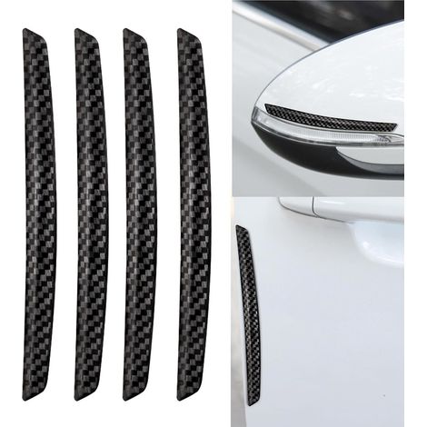 Protection de bord de portière de voiture en caoutchouc, haute qualité, noir, lot de 4 (1/5)