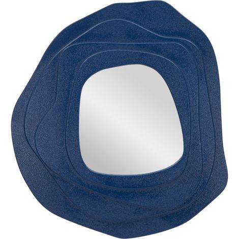 Wandspiegel „Blaue Dahlie“ 90 x 4 x 97 cm (1/5)