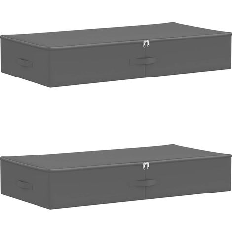 Storage Box 2 pcs Non-woven fabric 90 x 48 x 15 cm 64.8 L vidaXL
