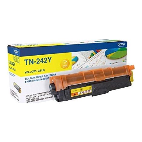 TON Brother Toner TN-242Y Gelb bis zu 1.400 Seiten nach ISO/IEC 19798 (1/2)