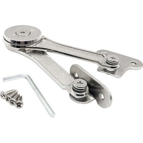 Herrajes Standard Forte para puertas elevables y abatibles. Sistemas Stay Lift. Depósito de fuerza para sistema de puerta elevable. Bisagra para muebles de armario. Juego de 2 unidades. LO-Ron-Crezuo