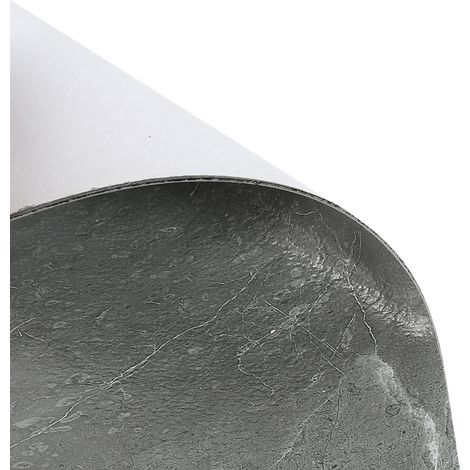 Jiubiaz Baldosas de suelo vinílico de PVC autoadhesivas, mármol gris, 11 unidades, 1 m², para baño, cocina y aseo