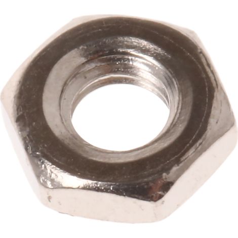 Écrou hexagonal RS PRO, M3, Laiton Nickelé ( Prix pour Sachet de 250 )