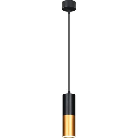 Lampada a sospensione Tuba nero-oro GU10 Ø5,8 Candellux (1/3)