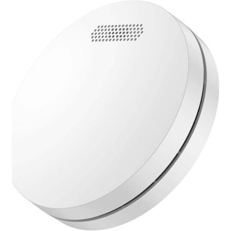 Détecteur de fumée en réseau avec Batterie de 10 Ans, Fonction de Mise en sourdine, Petite Alarme Incendie Blanche pour l'avertissement d'incendie, Alarme sonore de 85dB, 1Pièce