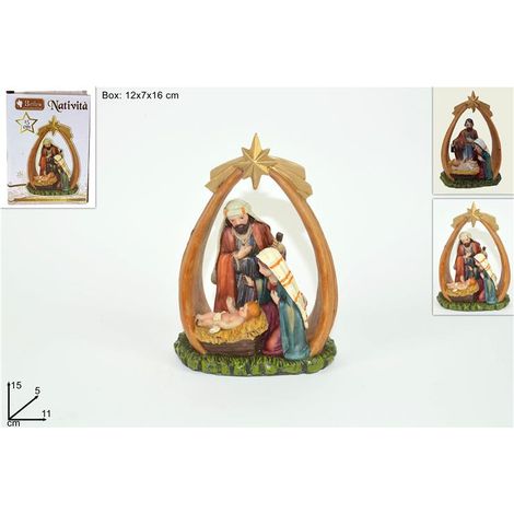 Natività Presepe con Stella Cometa 15,5 cm (1/2)