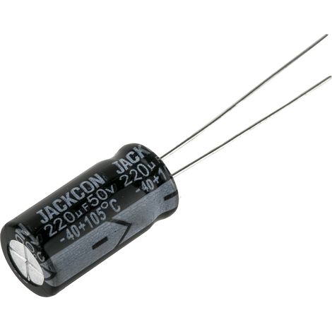 Condensateur RS PRO 220µF, 50V c.c.