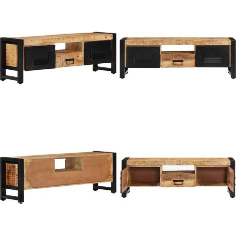 TV-Schrank 120x30x40 cm Massivholz Mango - TV-Schrank - TV-Schränke - Home & Living