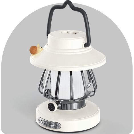 Lampe de nuit portable rétro escargot cartoon à suspension, 1 pièce, matériau PVC, éclairage LED, commande tactile, idéale pour mariage, Halloween, Noël (1/5)