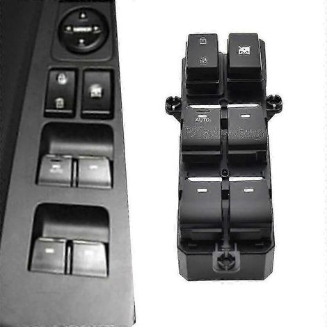 Comando pulsante di alimentazione principale alzacristallo lato guida nuova per Hyundai Tucson 2015-2020 (riferimento 93570-F80204X Sy). (1/5)