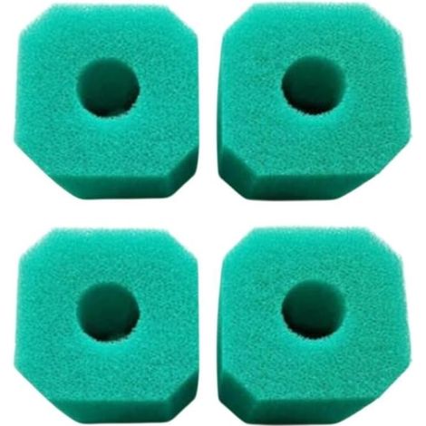 Lot de 4 tubes en éponge verte pour nettoyeur de piscine V1 et S1, filtration efficace, longue durée, installation facile, pièces de rechange pour accessoires d'entretien de piscine (vert, 4 (1/5)