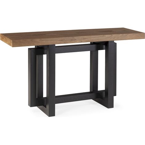 Console en chêne noir et noyer - Noir et noyer (1/4)