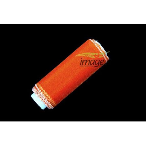 Organza decorativa 12 cm 1 rotolo arancione (1/3)