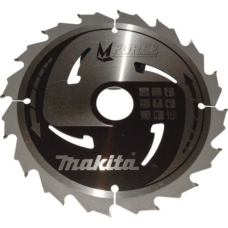 Makita – Lame de scie circulaire pour bois 185x30 mm – 16 dents – Découpe nette sans éclat – B31968