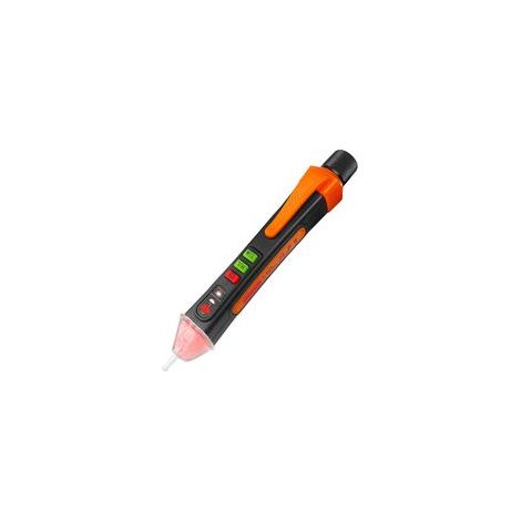 Stylo Testeur de Tension, Testeur Électrique avec Lumière, Detecteur de Tension avec Buzzer Sonore et Lumineux, Détecteur de Tension sans Contact, Double Sensibilité 12V1000V/48V1000V