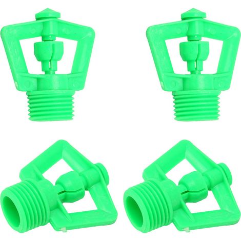 10 arroseurs à filetage mâle G1/2 avec rotation à 360° pour l'irrigation des jardins et des pelouses (1/5)