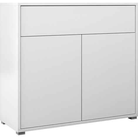 Cómoda Comfivo Tutela IV, Blanco, Con cajones y puertas, Número de cajones: 0, 93x100x40cm