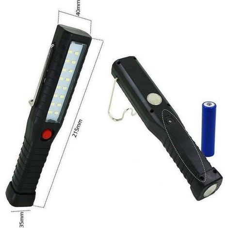 Vtizikl Lampada Torcia Lavoro Calamita Portatile Ricaricabile 16led Smd Zl-879 -