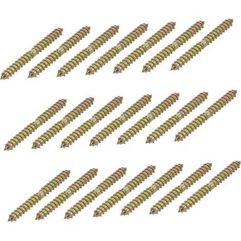 Vis autotaraudeuses galvanisées à double extrémité 6 x 60 mm (1/5)