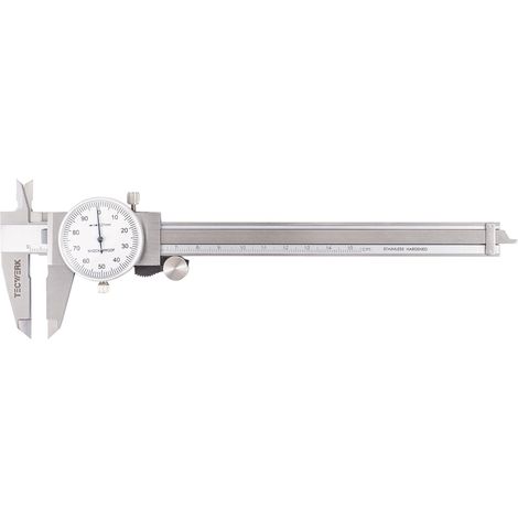 Calibrador de  esfera DIN  862 150mm  vuelta de  aguja 1mm  TECWERK (1/5)