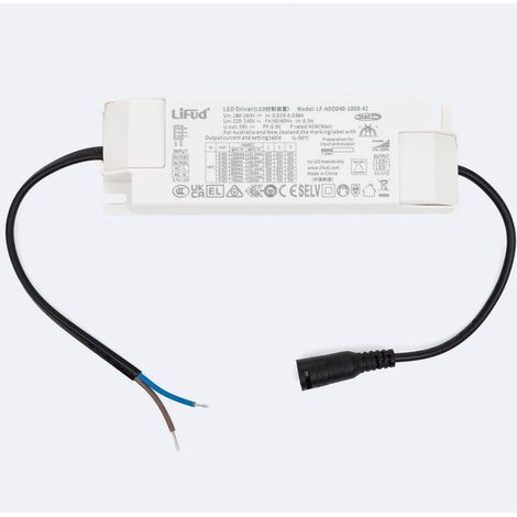 Driver LIFUD Regulable DALI 220-240V No Flicker Salida 9-42V 700-1050mA 6.3-42W LF-ADD040-1050-42 42 W (1/3)