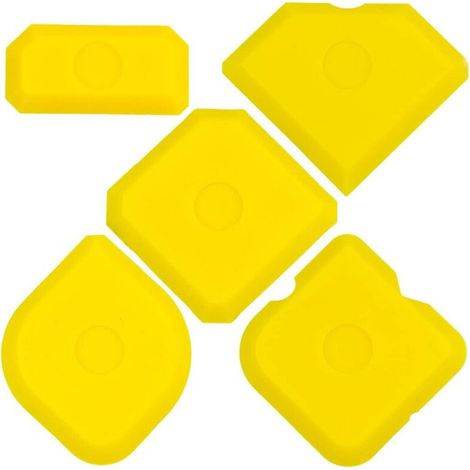 Lot de 5 pièces pour le lissage des joints, grattoirs pour joints en silicone et acrylique (1/3)