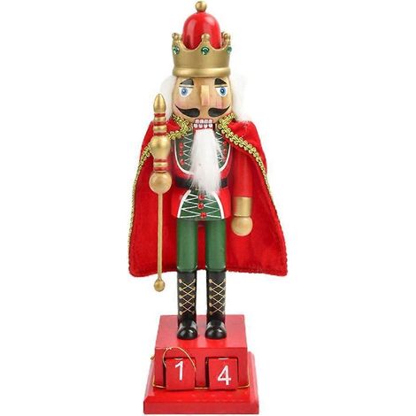 Soldat Casse-Noisette en Bois de 15 Pouces, Décoration de Noël pour Table d'Intérieur (1/4)