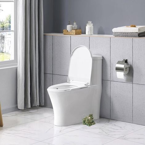Couvercle De Vis Pour WC - Céramique - 6.1 x 5.1 x 4.6 cm - Pour Fixations Standard De Cuvette - Lot De 1 (1/5)