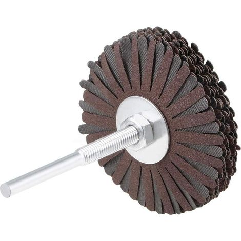240 Grain Roue à Lamelles en Tissu Abrasif, Étoile de Ponçage, Tige de 1/4 Pouces pour le Travail Du Bois, Sculpture de Racines, Polissage de Meubles (1/4)