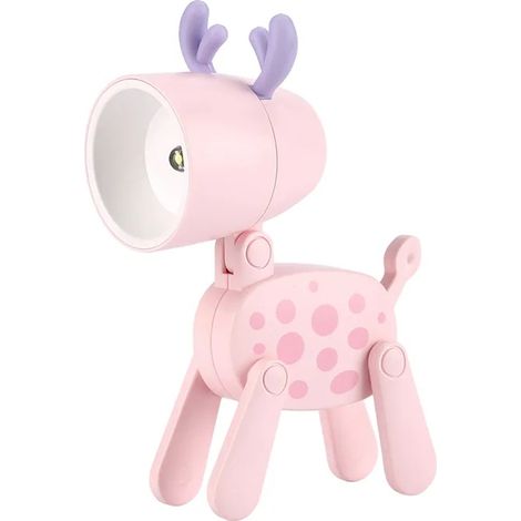 Mini veilleuse - LED - Animaux mignons - Rose - 5,5 x 9,6 cm - 1 W (1/5)