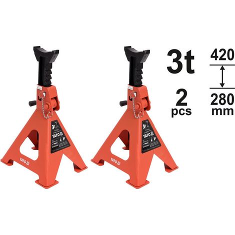 Supports Yato, 2 pièces, 3 tonnes, 280-420 mm, YT-17311 (1/6)