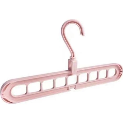 Cintre de rangement pour armoire, cintre pliable multifonctionnel à 9 trous avec support multi-ports et étendoir à vêtements (1/5)