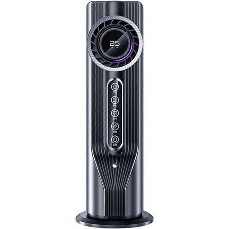 Ventilateur tour de chambre silencieux USB à refroidissement par eau, portable, gris foncé