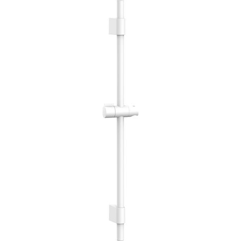 Sensum barre de 700 mm avec support de douchette coulissant blan mat